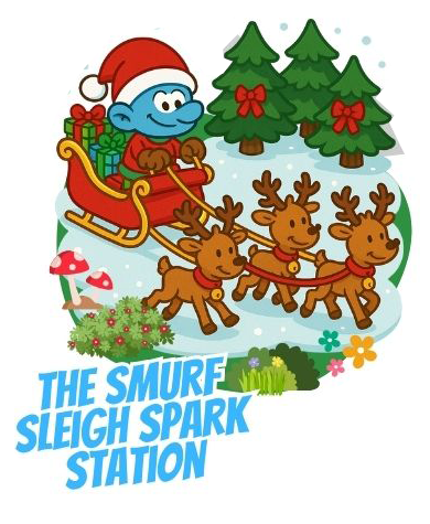 The Smurf Sleigh Spark Station